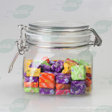 Square Pet Plastic Candy Jar mit FDA-Zertifikat (PPC-36)